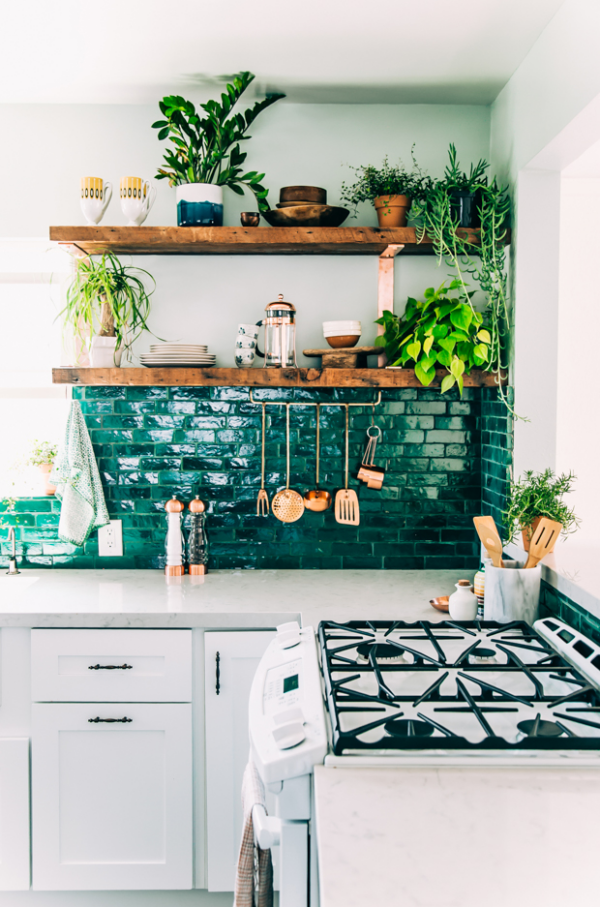 Những căn bếp xanh như đem cả thiên nhiên thu gọn trong căn nhà bạn